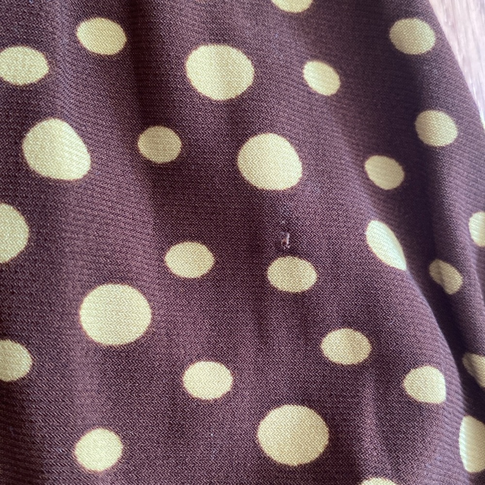 Brown Polka Dot Dress Size 8 - Picture 8 of 8